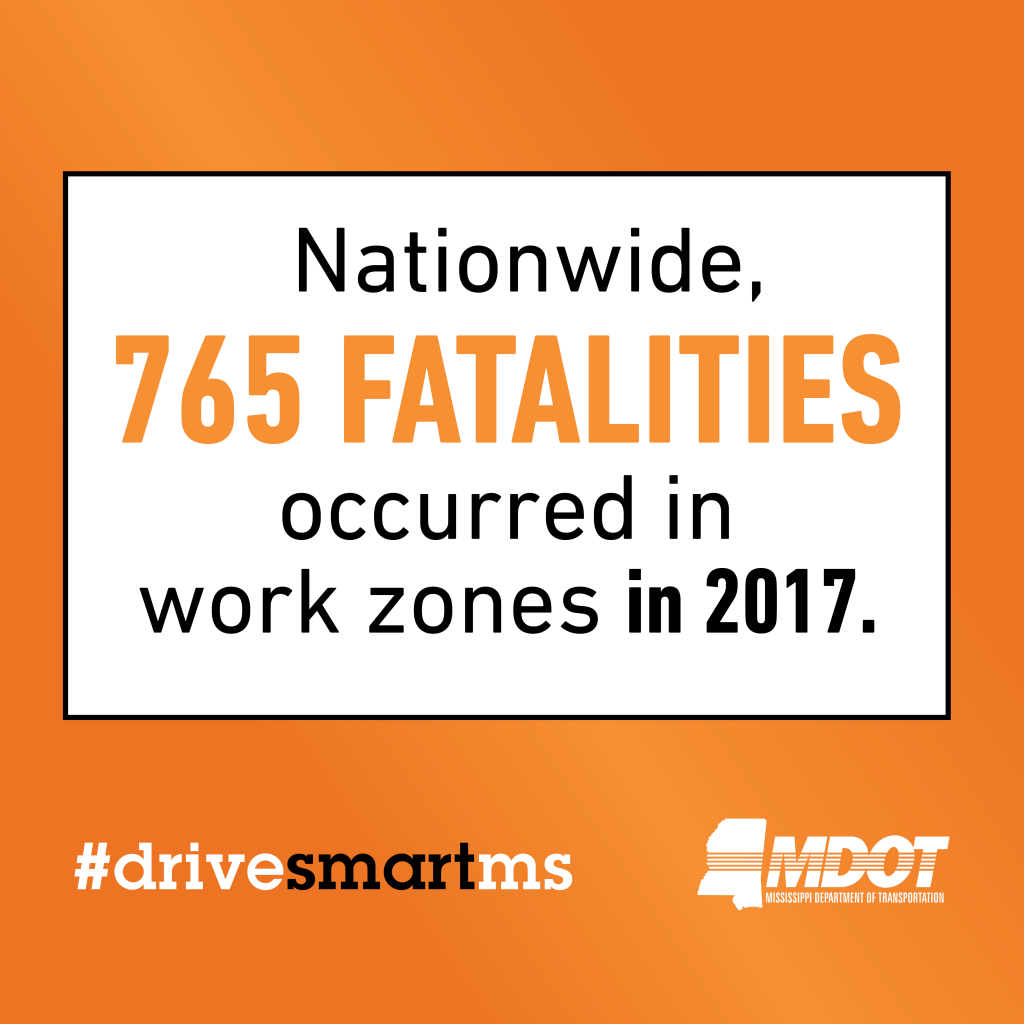 Work Zone Crash Statistics Drive Smart MS